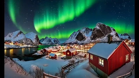 Aurora dancing at night 库存影片 290295732