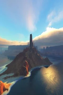 Aurora dawn Stock Illustration