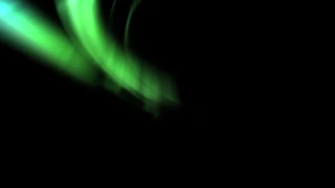 Aurora Delight Breathtaking Animation Green Loop Stock Footage 339099052