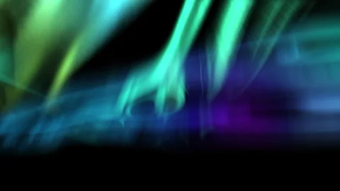Aurora Enchanted Symphony Green and Blue Stock Footage 335730190