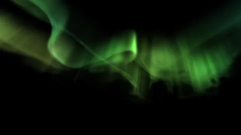 Aurora Enchanted Symphony Green Loop Stock Footage 334162178