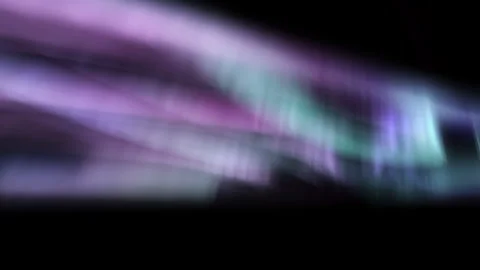 Aurora Enchanted Symphony Purple and Green Animation Stock Footage 340236856