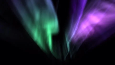 Aurora Enchantment Background Animation Loop Stock Footage 340952073