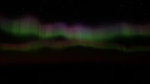 Aurora, Flying in space Stock Footage 145977574