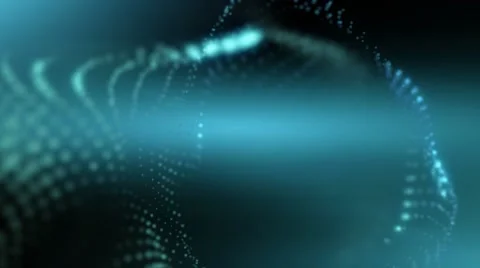 Aurora of glowing abstract lights abstract animated background Stock Footage