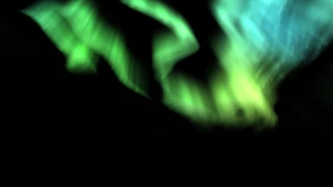 Aurora Green Loop Background of Northern Lights Stock Footage 265848114