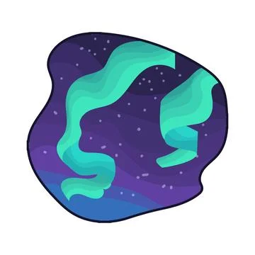 Aurora  illustration Stock Illustration