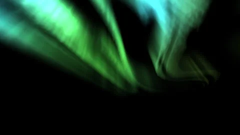 Aurora Loop Green Background of Northern Lights Stock Footage 263002333
