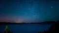 Aurora Milky Way Galaxy Perseid Meteor Shower Crater Lake National Park Tilt Up 4k or 4k+ Resolution