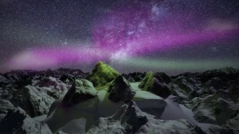 Aurora Mount Stock Footage 77586459