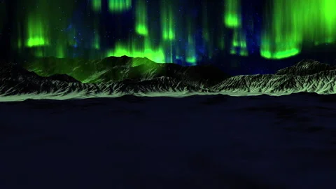 Aurora Night Sky Stock Footage 311054184