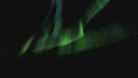 Aurora Northern Lights Green Animation Loop 07 Stock Footage