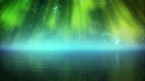 Aurora over the sea. Stock Footage 21476078