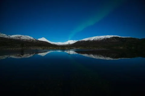 Aurora Reflection Foto stock