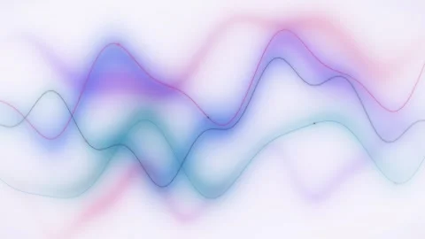 Aurora Silk Light Abstract Pastel Waves Background Loop Animation 動画素材 338237325