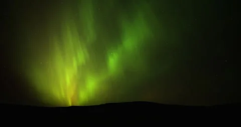Aurora on the sky Stock Footage 296686504