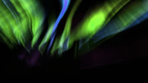 Aurora Symphony Animated Northern Lights Stock Footage 343010450