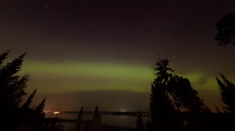 Aurora - Two Views Stock Footage 54714278