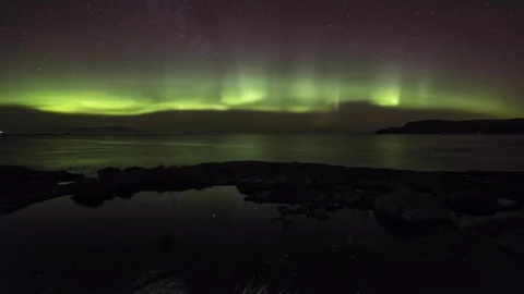 Aurora on Vigra Stock Footage 88241000