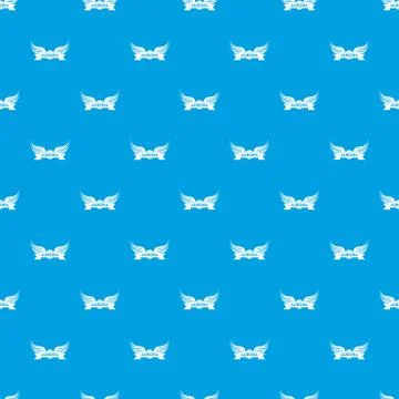 Aurora wing pattern seamless blue Stock Illustration