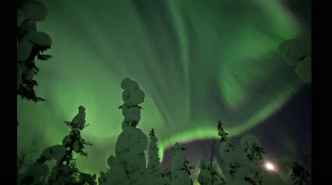 Auroral belt Stock Footage 62808271