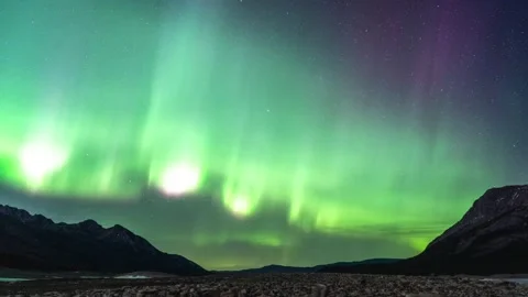 Auroras Timelapse Northern Lights Stock Footage