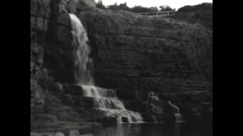 Ausable Chasm Views 1931 Stock Footage 176550816