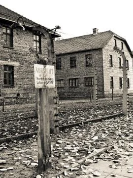 Auschwitz alert Stock Photos