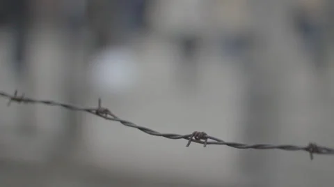 Auschwitz Barbed Wire Stock Footage 32345579