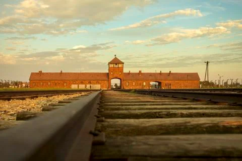 Auschwitz-Birkenau Concentration Camp Stock Photos