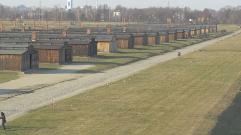 Auschwitz-Birkenau Extermination Camp Stock Footage 48674993