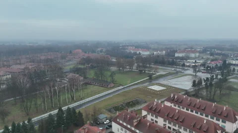 Auschwitz Camp WW2 location Stock Footage 263865726