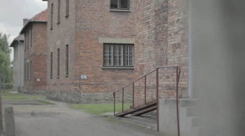 Auschwitz Concentration Camp Blocks Stock Footage 32345240