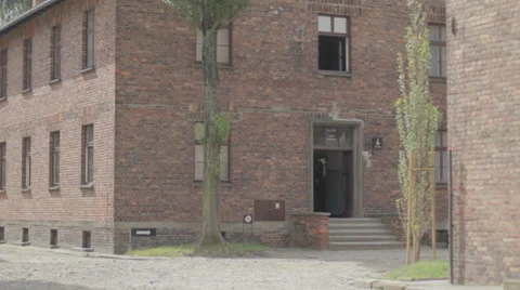 Auschwitz Concentration Camp Blocks Stock Footage 32345315