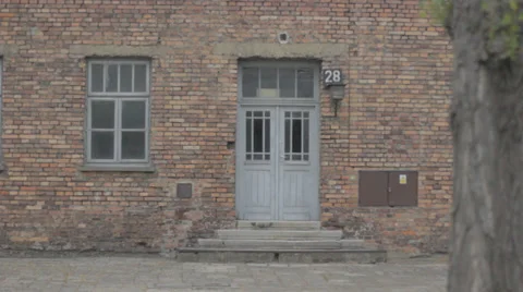 Auschwitz Concentration Camp Blocks Stock Footage 32346201