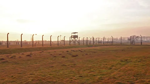 Auschwitz concentration camp Stock Footage 34360443