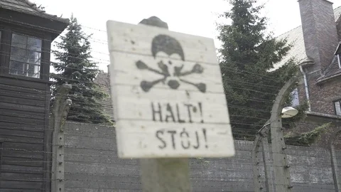 Auschwitz  Concentration camp Stock Footage 83006039