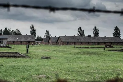 Auschwitz Concentration camp Stock Photos
