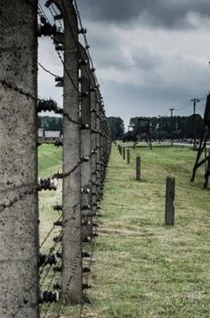 Auschwitz Concentration camp Stock Photos