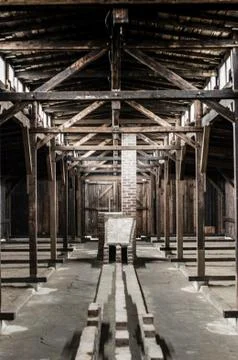 Auschwitz Concentration camp Stock Photos