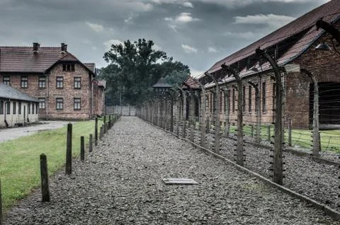 Auschwitz Concentration camp Stock Photos