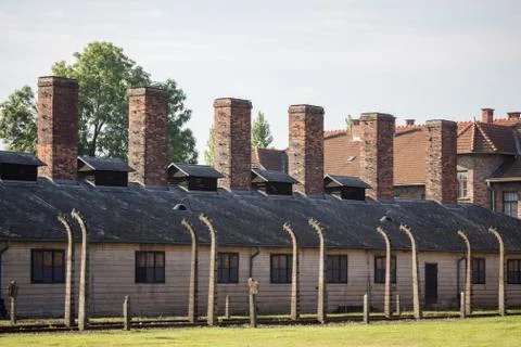Auschwitz concentration camp Stock Photos