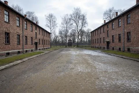 Auschwitz concentration camp Stock Photos