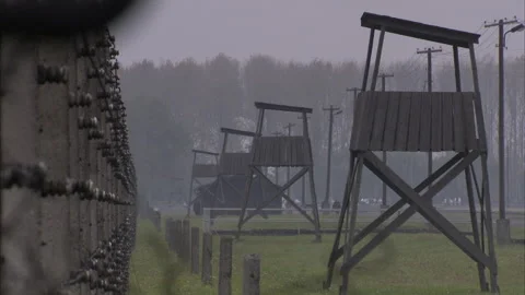 Auschwitz Concentration Camp, Poland (1) Video stock 281688696