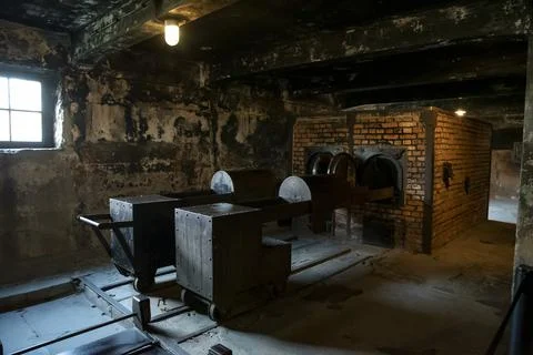 Auschwitz crematorium Stock Photos