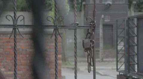 Auschwitz Gate Stock Footage 32345400
