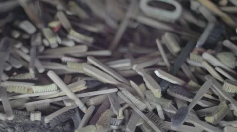 Auschwitz Museum Toothbrushes Stock Footage 32345951
