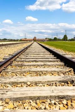 The Auschwitz Railway Stock Photos