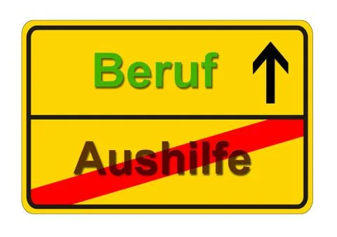 Aushilfe Beruf Foto stock