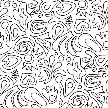 Ausmalmuster seamless coloring pattern Copyright: xZoonar.com/angetax 1427... 스톡 사진